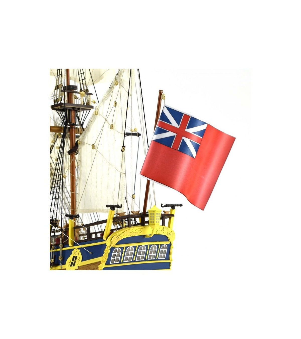Vessel HMS Endeavour. 1:65 Wooden Model Ship Kit