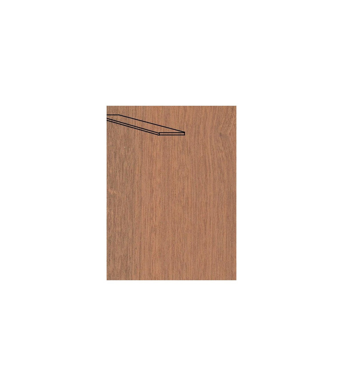 Sapele Board 10 x 70 x 1000 mm